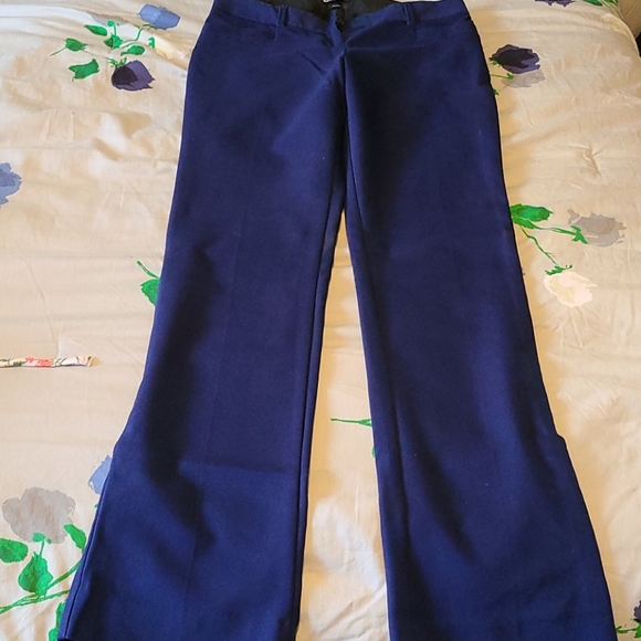 Express columnist boot cut pants in royal blue - Picture 1 of 3